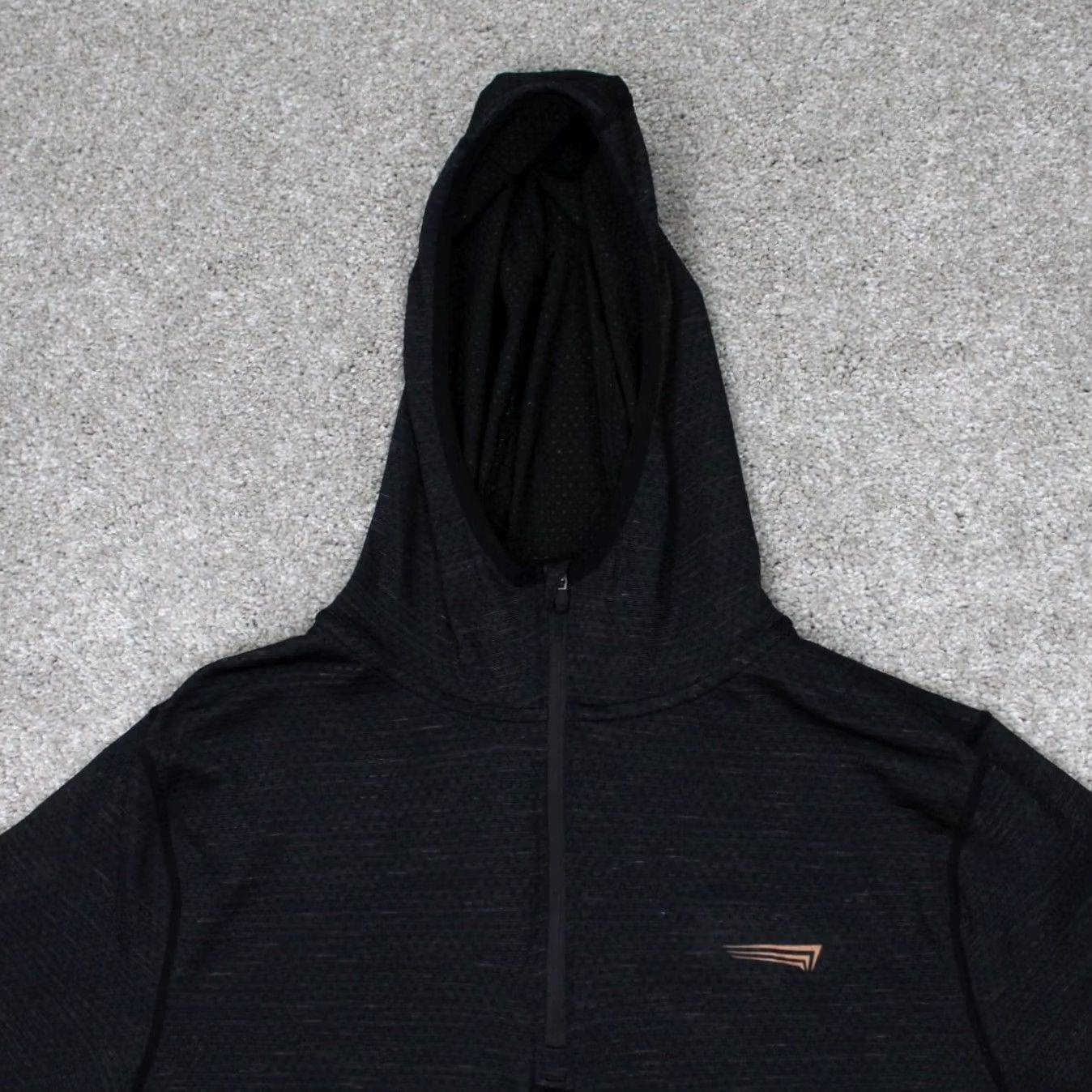 Vintage Copper Fit Hoodie Mens XL Black 1/4 Zip Polyester L/S Hooded Sweatshirt Size US XL / EU 56 / 4 - 5 Thumbnail