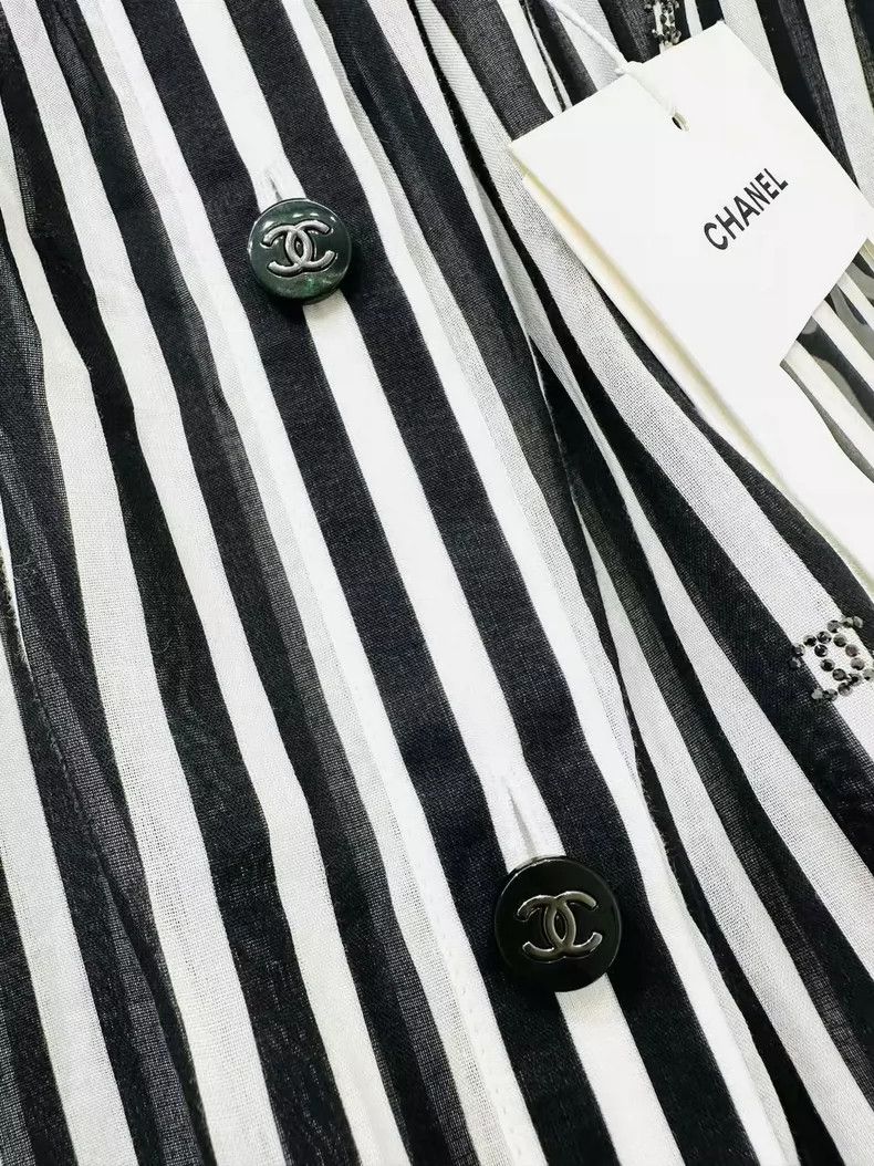 Chanel Chanel Beach series striped shirt skirt Size XS / US 0-2 / IT 36-38 - 6 Thumbnail