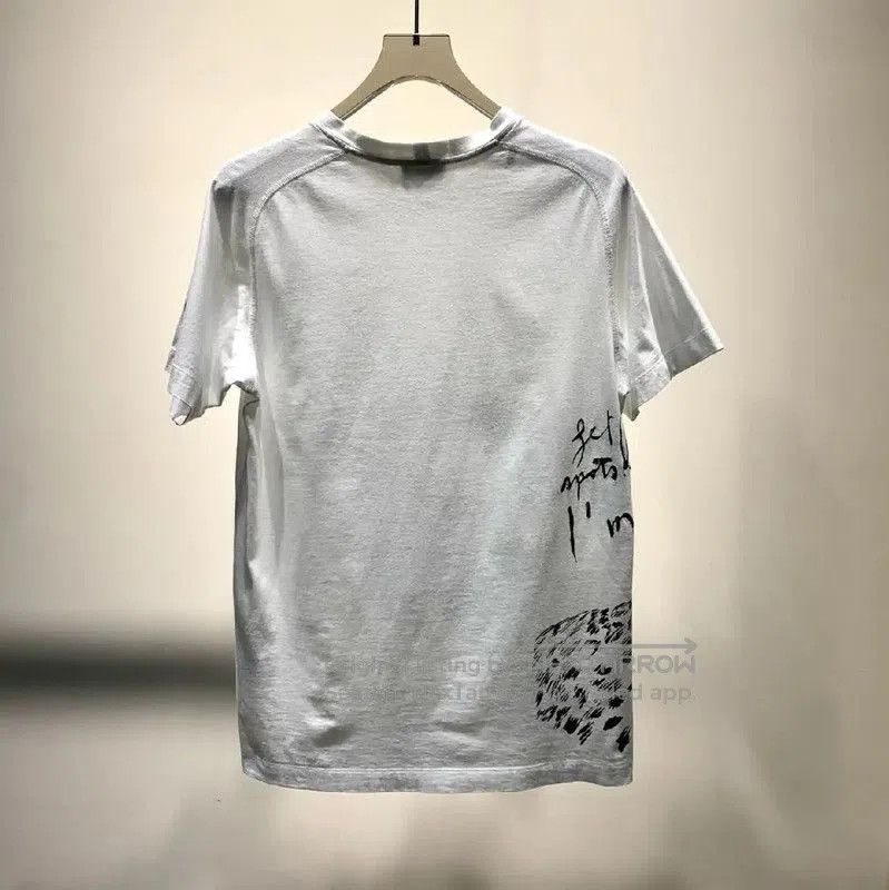 Dior Dior Men's White Cotton Graphic T-Shirt . Size US S / EU 44-46 / 1 - 6 Thumbnail