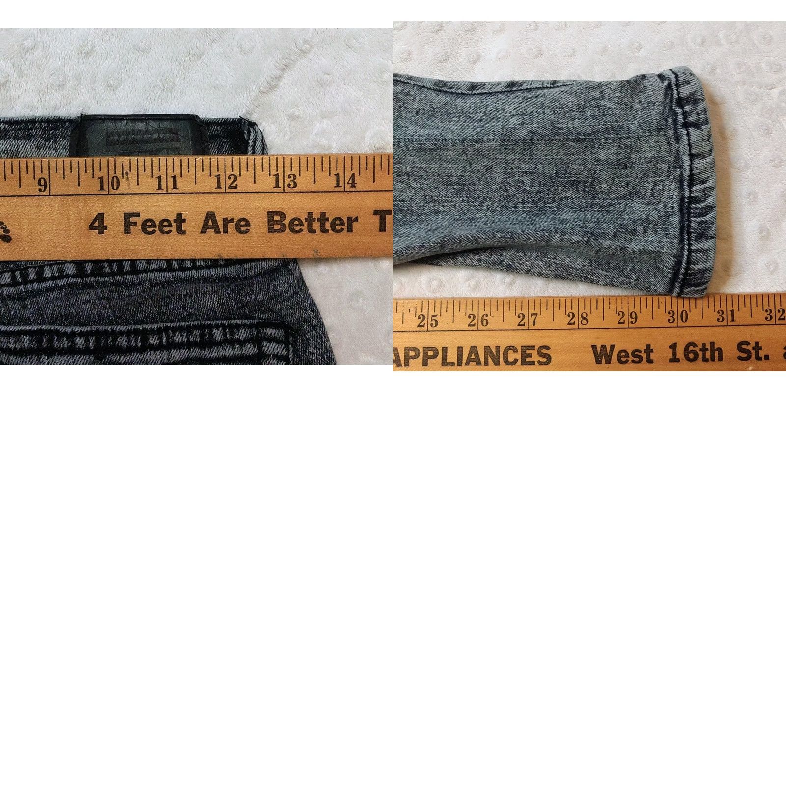 Vintage Social Collision Jeans Skinny 28x32 Black Denim 5-Pocket Zipper Grunge Modern Indie EMO Y2K Womens Size 28" / US 6 / IT 42 - 8 Thumbnail