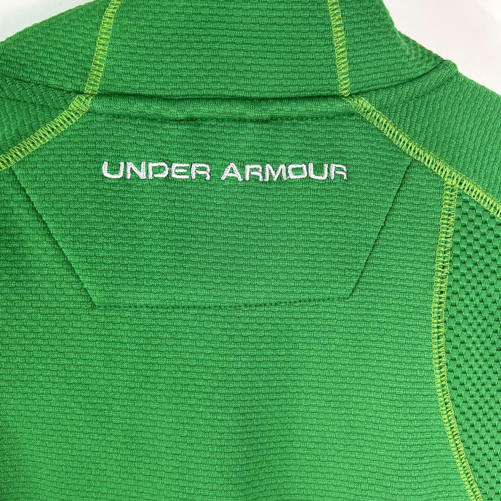 Under Armour Under Armour Mens Green Long Sleeves 1/4 Zip Loose All Season Gear T Shirt Sz S Size US S / EU 44-46 / 1 - 4 Thumbnail