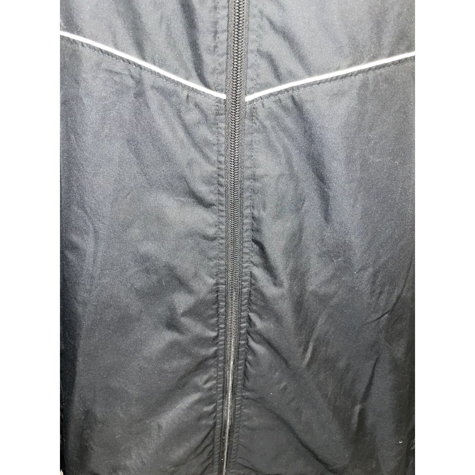 Nike Nike Polyester Black/White Full Zip WindBreaker Track Style Jacket Mens 2XL Size US XXL / EU 58 / 5 - 3 Thumbnail