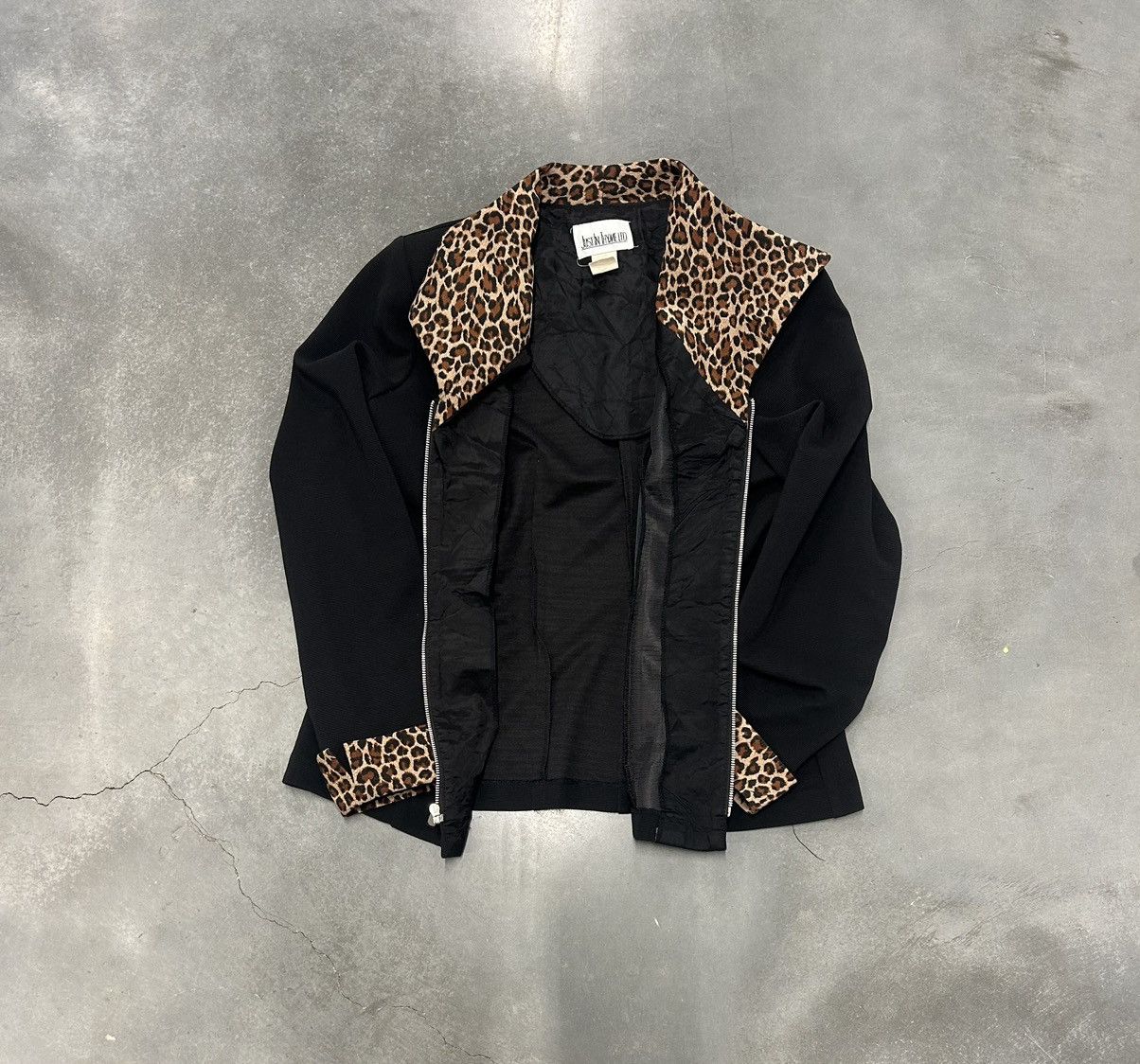 Vintage Vintage Black and tan cheetah print jacket Size XL / US 12-14 / IT 48-50 - 2 Thumbnail