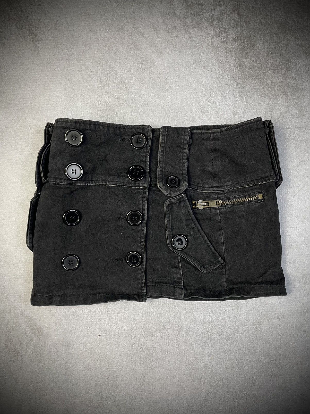 Japanese Brand 2000s Heaven and Earth Military Cargo Mini Skirt Size 27" / US 4 / IT 40 - 8 Thumbnail