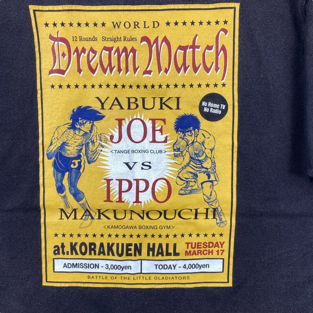 Anime × Vintage Vintage 00's Dream Match Yabuki JOE Vs IPPO Makunouchi Faded Size US L / EU 52-54 / 3 - 2 Thumbnail