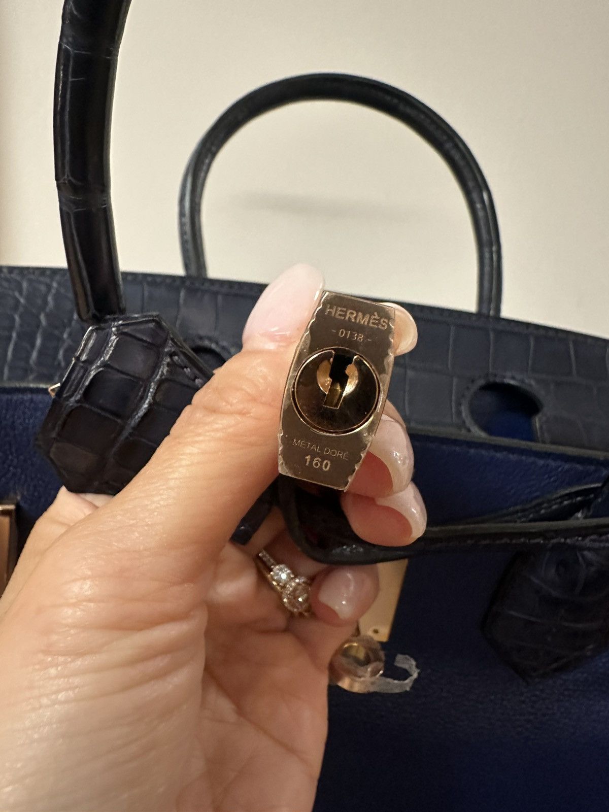 Hermes Hermès Bleu Marine Matte Mississipiensis Alligator Birkin 30 Size ONE SIZE - 10 Thumbnail