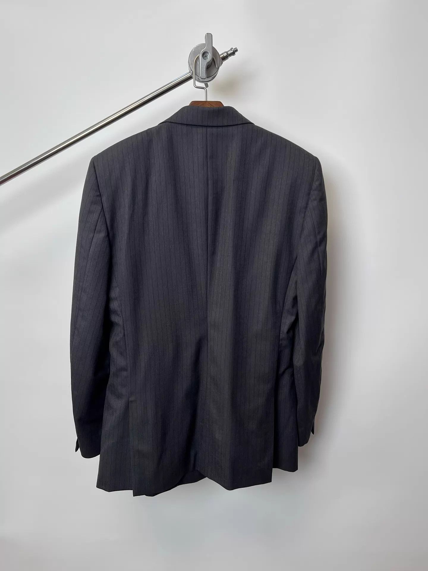Prada Prada 08FW Vintage Striped Wool Blazer w/Shoulders Size US XL / EU 56 / 4 - 4 Thumbnail