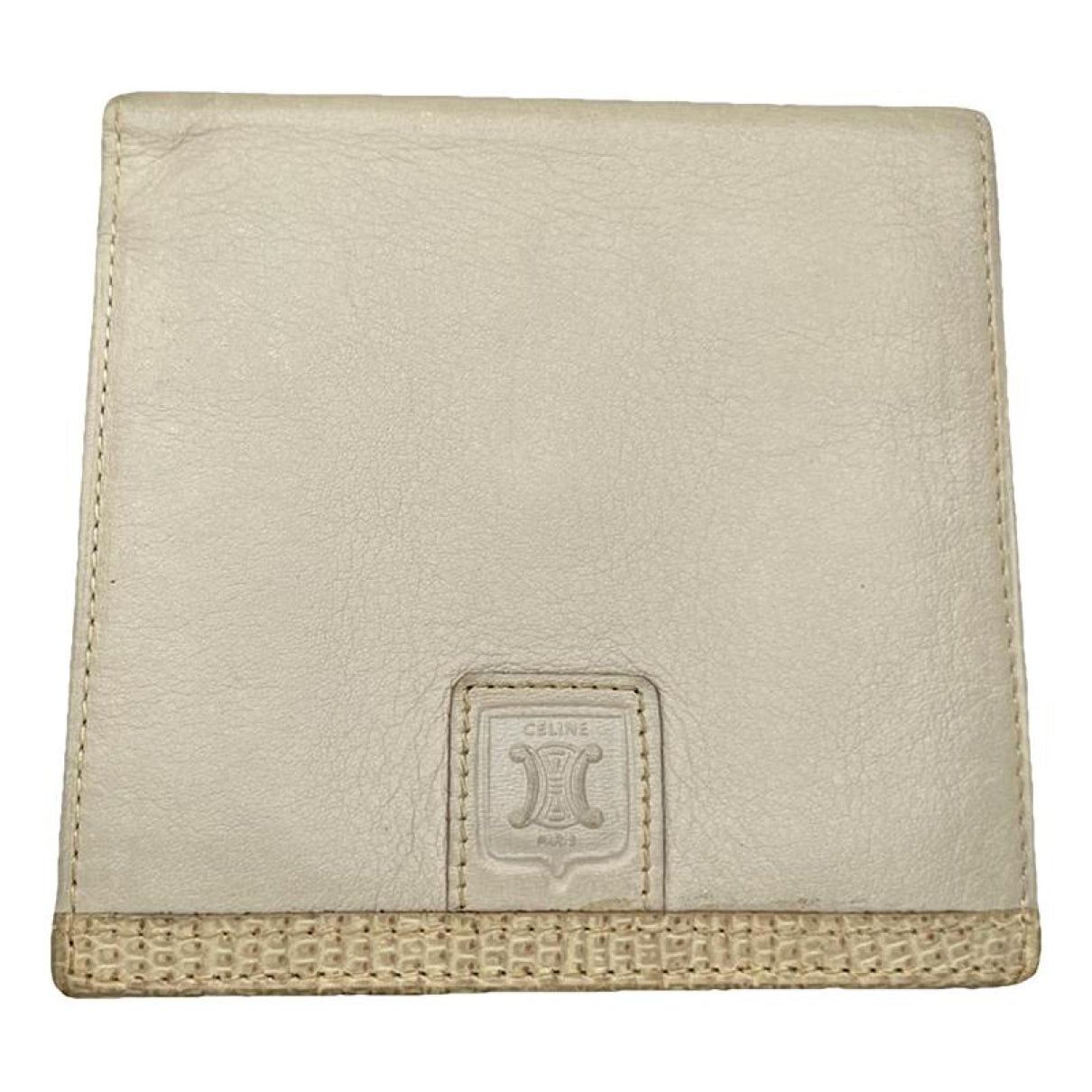 Celine Triomphe White Leather Wallet Size ONE SIZE - 1 Thumbnail