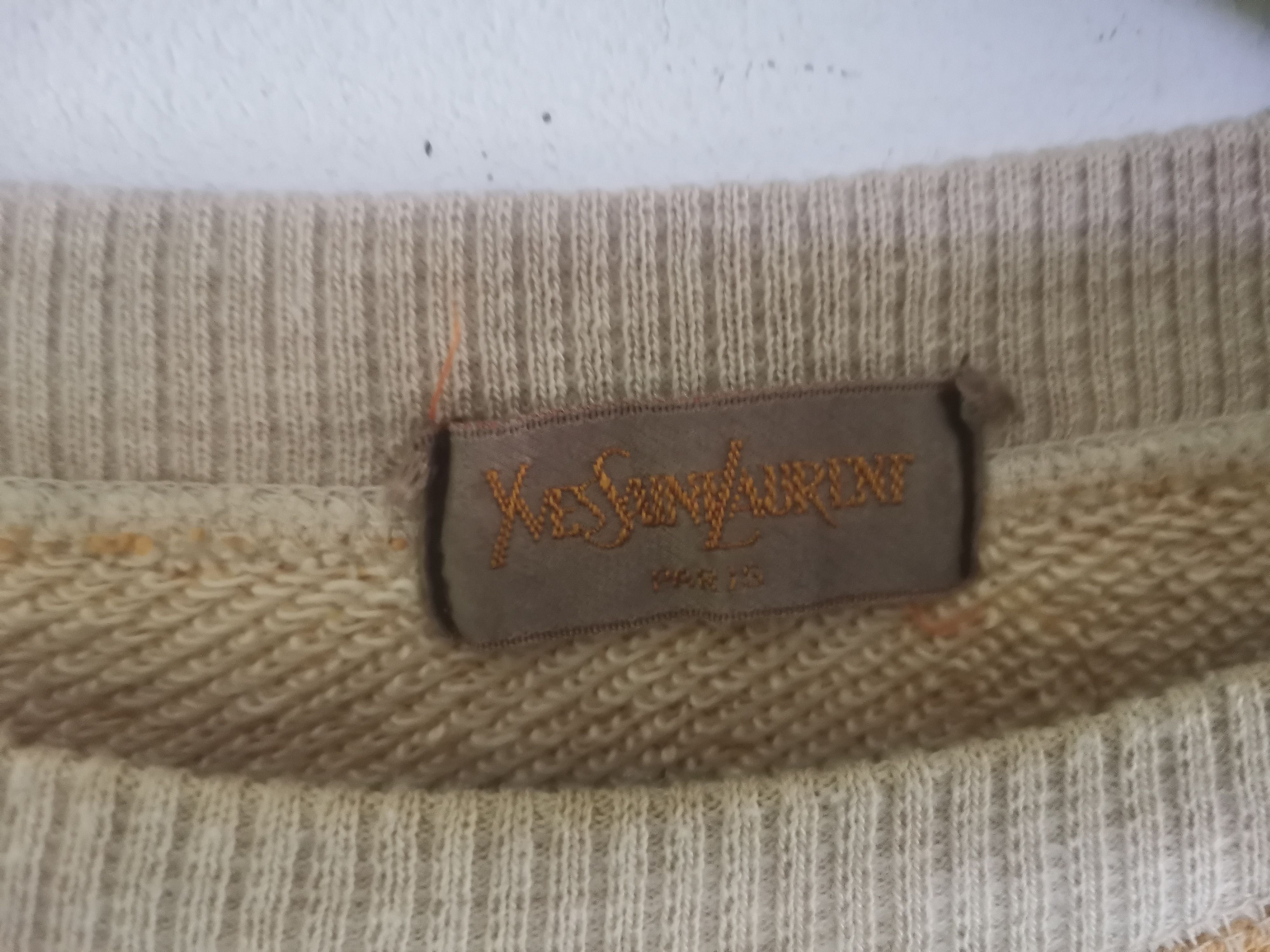 Vintage × Yves Saint Laurent Rare vintage Yves Saint laurent sweatshirt stripe design Size US M / EU 48-50 / 2 - 3 Thumbnail