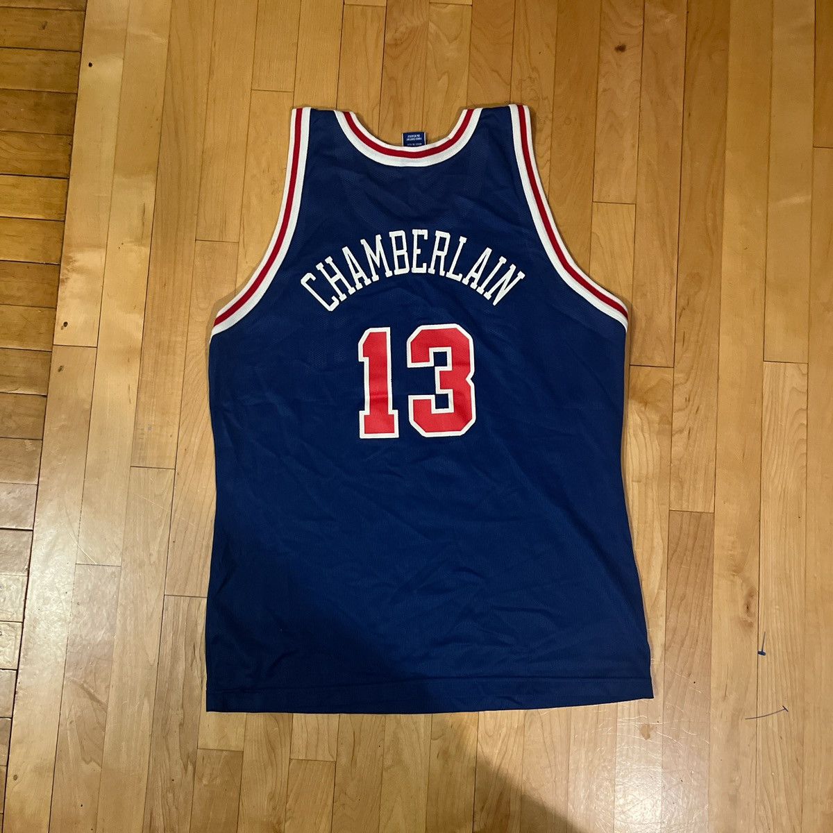 Champion × NBA 50th anniversary PHILA 76S WILT CHAMBERLAIN JERSEY GOLD LOGO Size US L / EU 52-54 / 3 - 5 Thumbnail