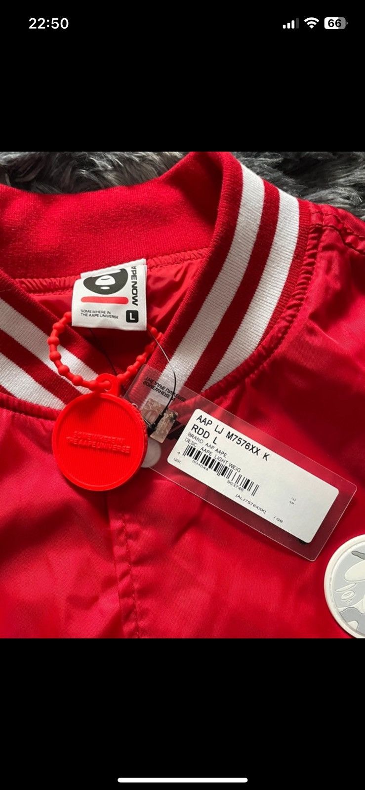 Aape × Bape Bathing ape College jacket Size US L / EU 52-54 / 3 - 6 Thumbnail