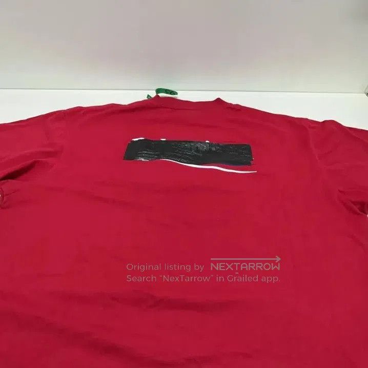 Balenciaga Balenciaga SS23 Red Logo Short Sleeve T. Size US XS / EU 42 / 0 - 8 Thumbnail