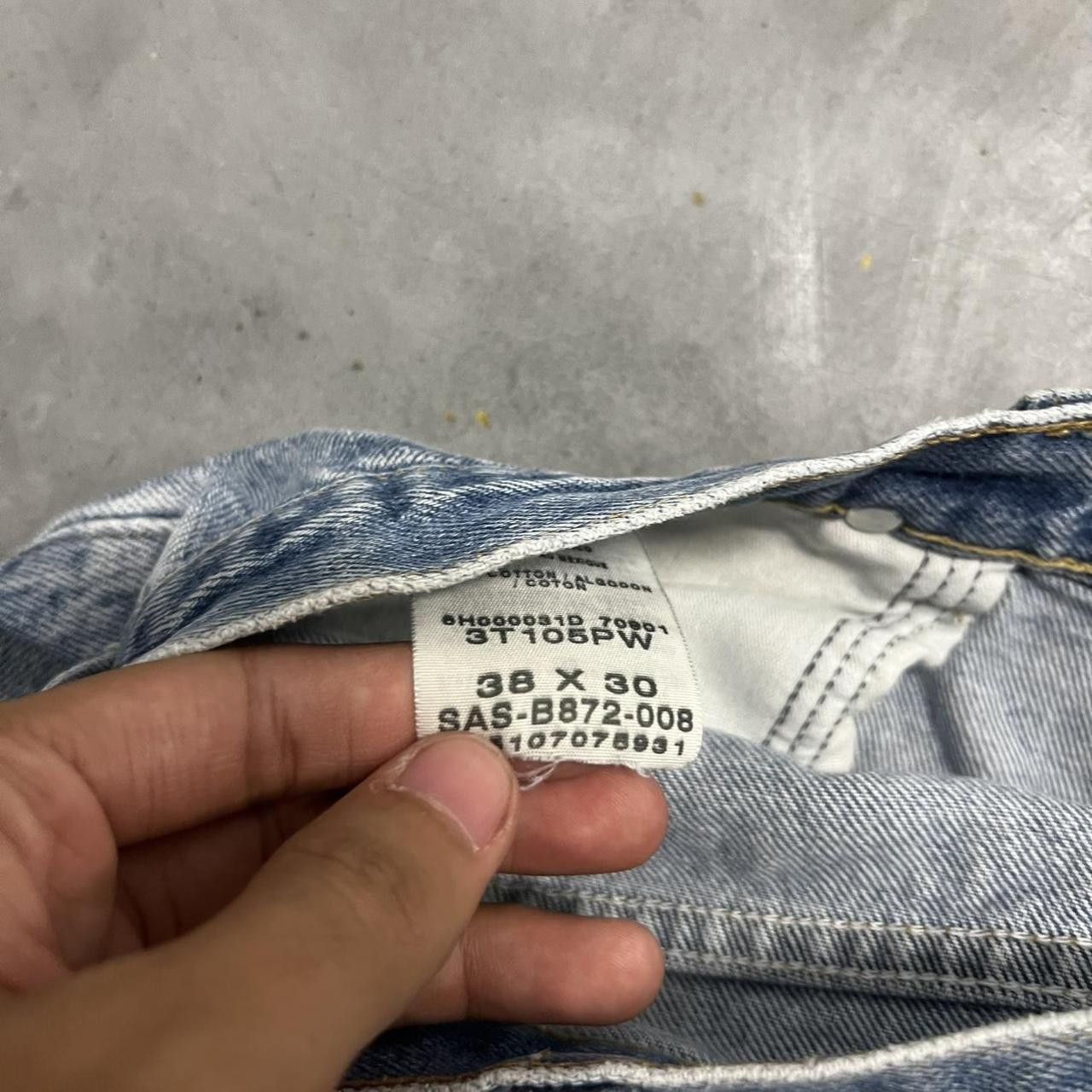 Vintage Crazy Vintage Y2K/2000s Baggy Skater Style Light Wash Denim Jeans! Size US 38 / EU 54 - 8 Thumbnail
