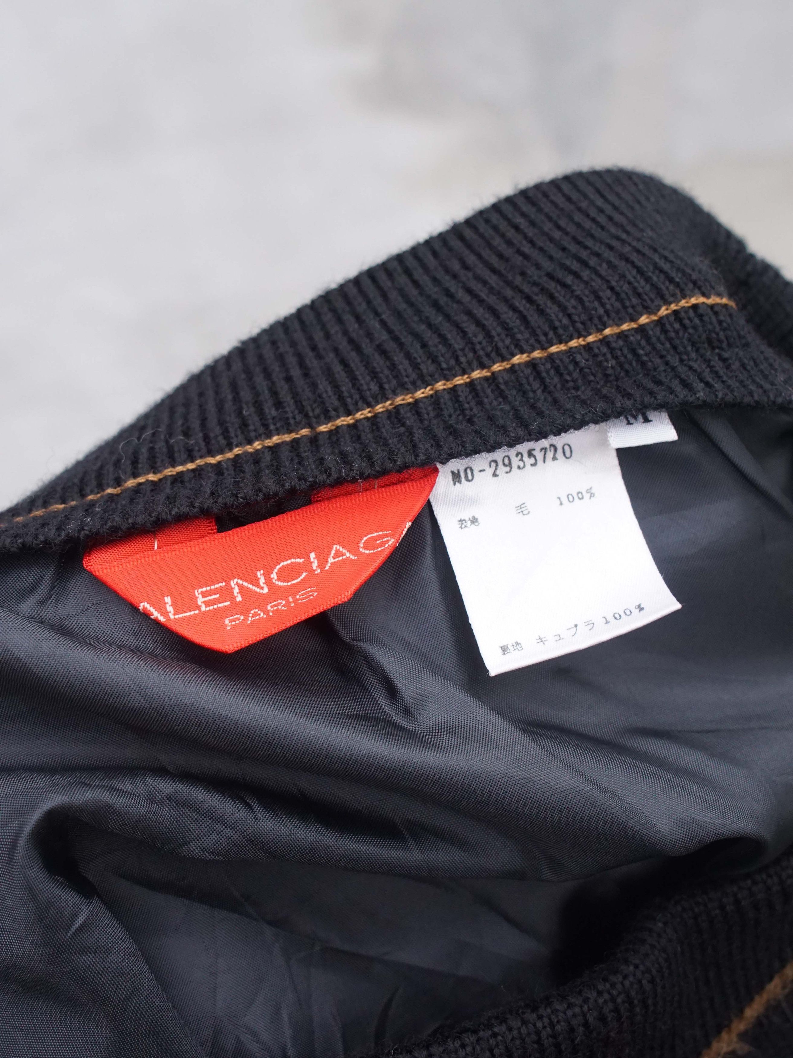 Balenciaga *NoTariff 90s Balenciaga Knit Skirt Size 28" / US 6 / IT 42 - 5 Thumbnail