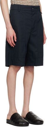 Bottega Veneta o1loc1c0426 790316 Light Cotton Twill Cargo Short in Navy Size US 34 / EU 50 - 2 Thumbnail