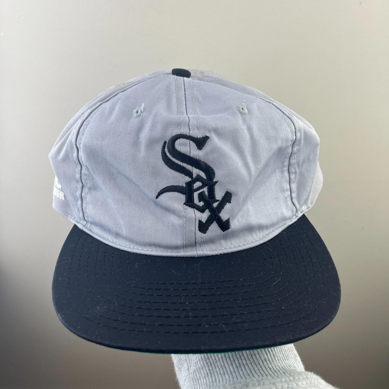 MLB Vintage 90s Chicago White Sox Snapback Hat Miller Lite Beer Size ONE SIZE - 1 Thumbnail
