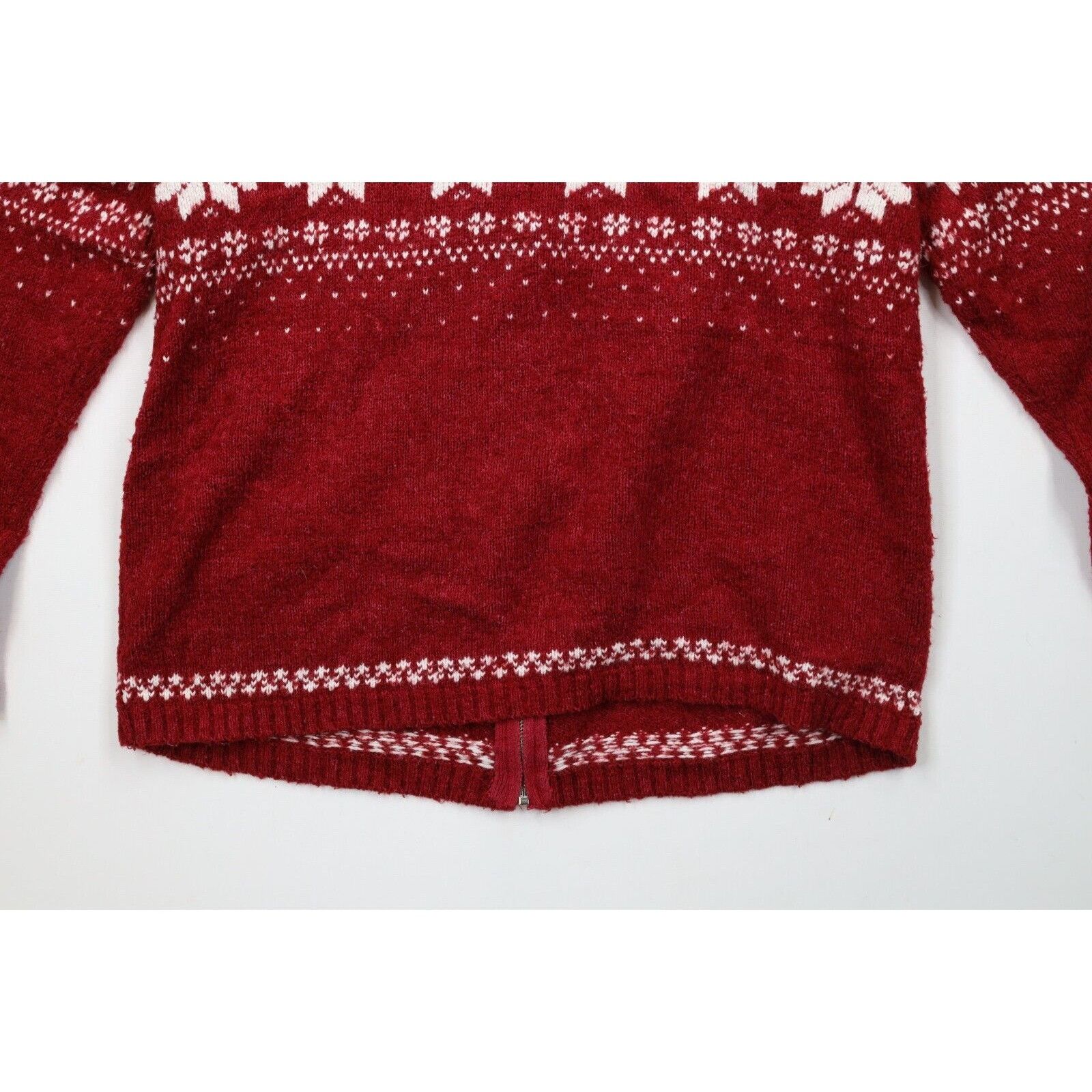 Vintage Vintage 90s Christmas Fair Isle Polar Bear Sweater Size L / US 10 / IT 46 - 12 Thumbnail