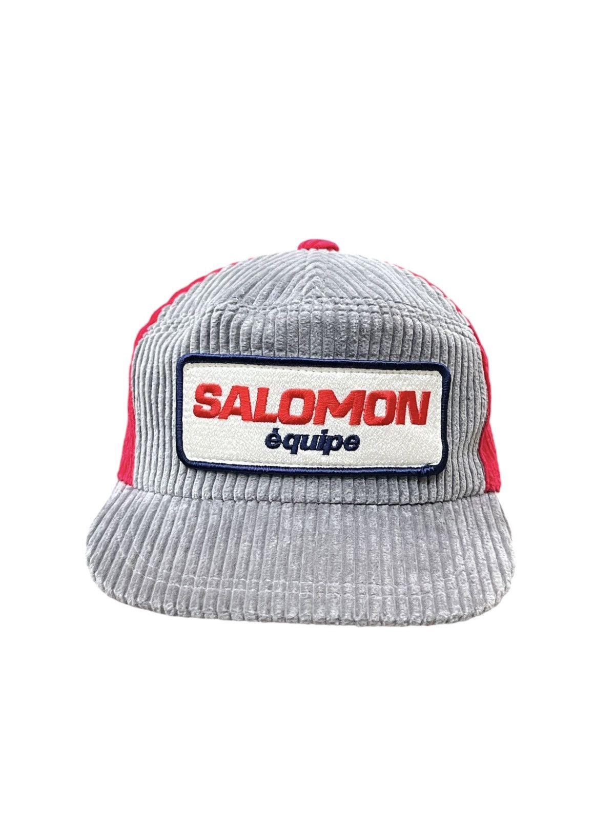 Salomon 🔥RARE💥 90s SALOMON Équipe Corduroy Ear Flap Cap Japan Size ONE SIZE - 4 Thumbnail