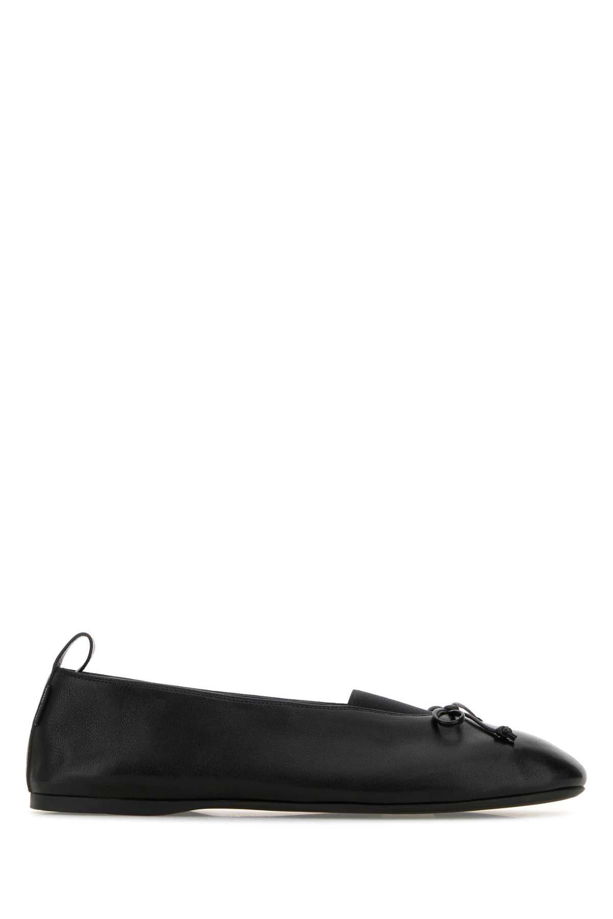 Miu Miu Black Nappa Ballerinas Size US 8.5 / IT 38.5 - 1 Thumbnail