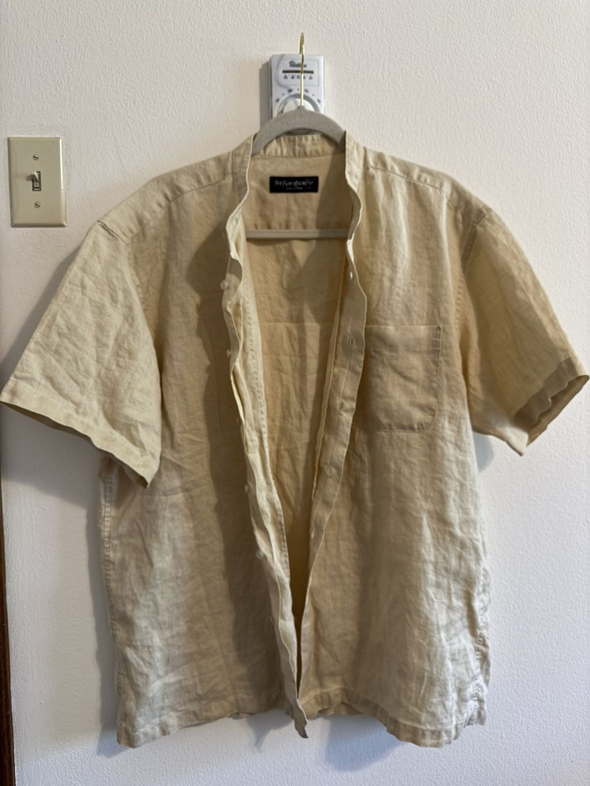 Yves Saint Laurent Yves Saint Laurent Linen Shirt Size US L / EU 52-54 / 3 - 7 Thumbnail