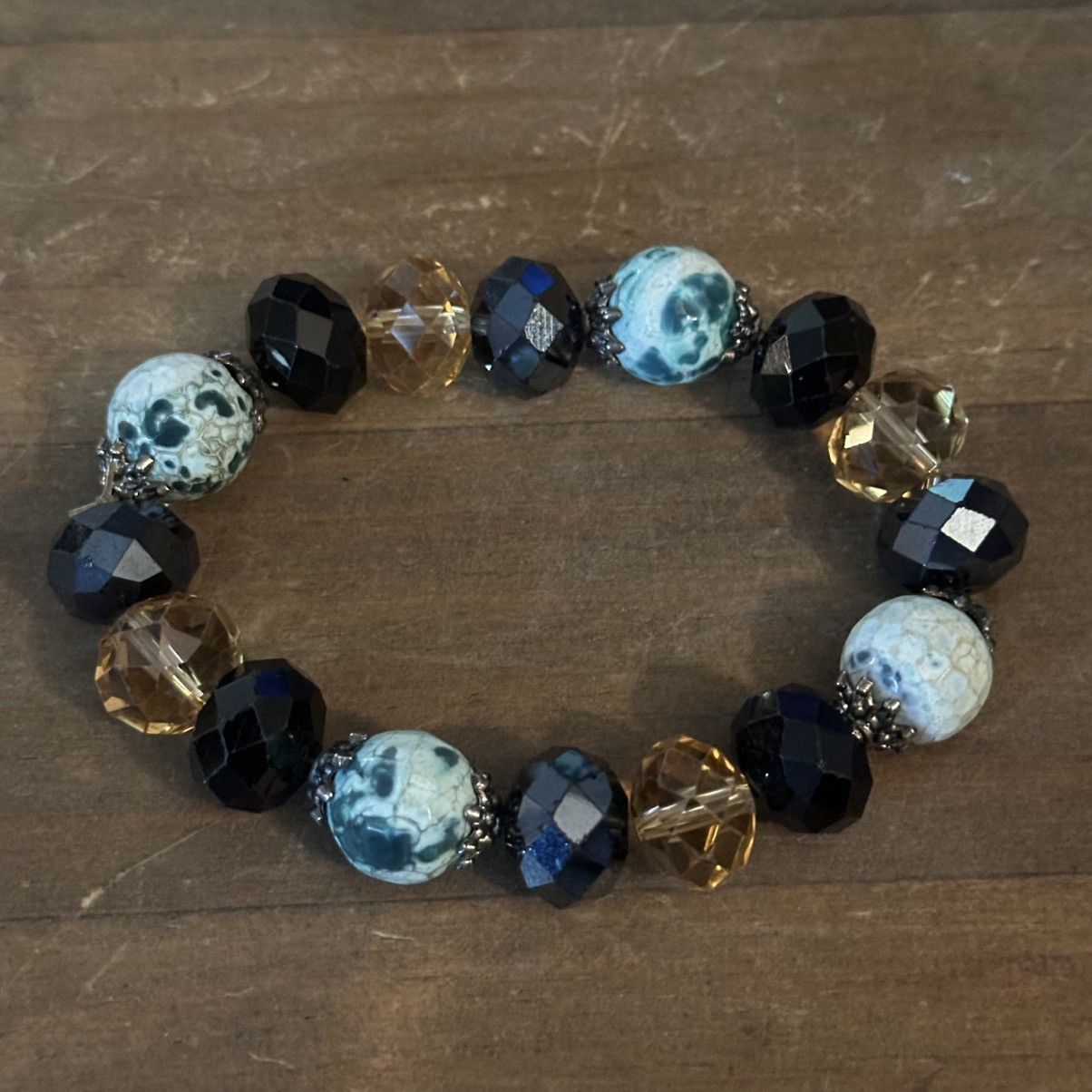 Other Multicolor Czech glass bead stretch bracelets Size ONE SIZE - 6 Thumbnail