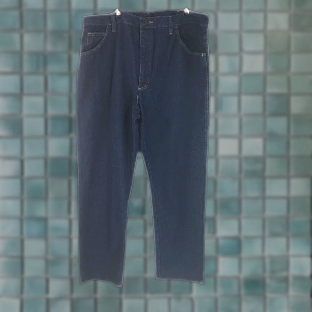 Vintage Rustler Denim Straight Leg Jeans Mens 40X30 Blue High Rise Regular Jeans Size US 40 / EU 56 - 1 Thumbnail