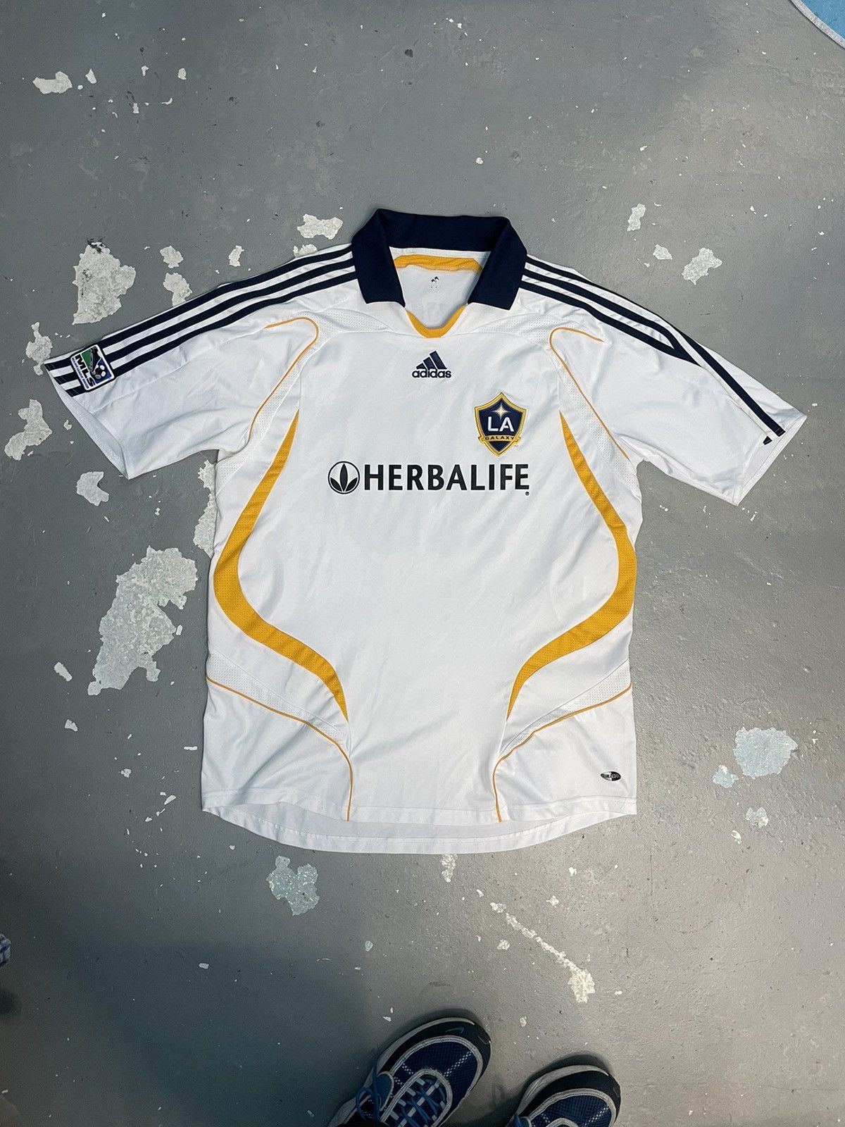 Adidas LA Galaxy Beckham 2007/08 Home Jersey Size US XL / EU 56 / 4 - 1 Thumbnail