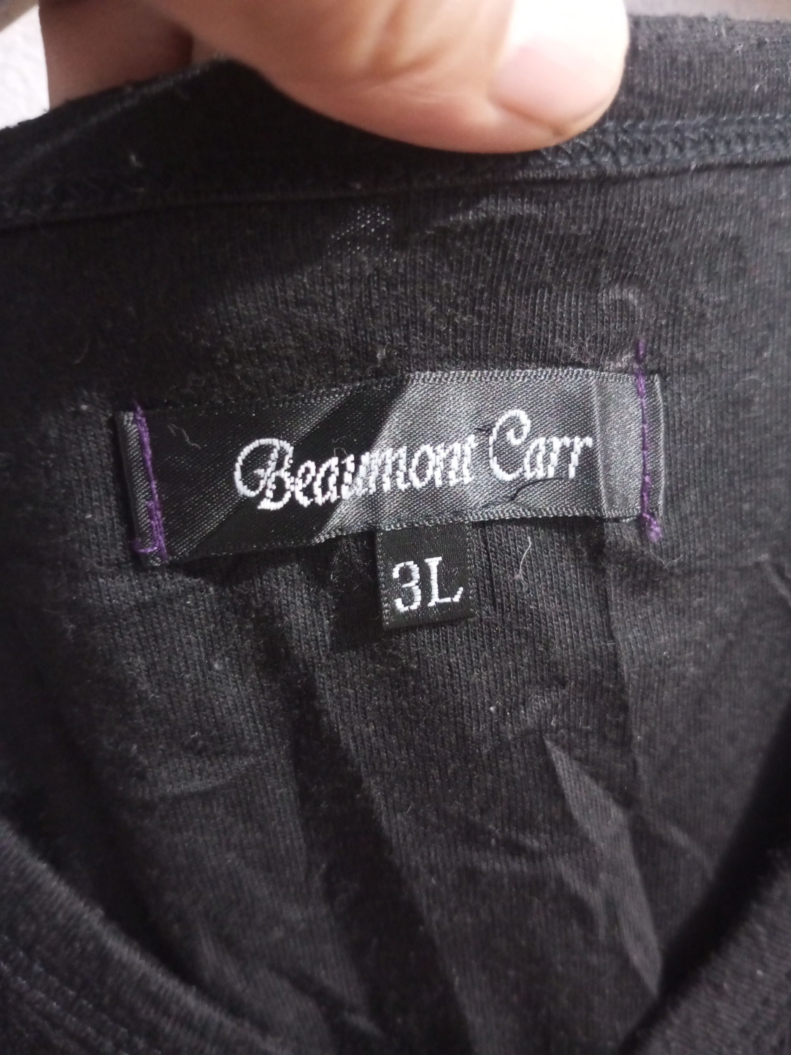 Japanese Brand × Vintage Vintage Beaumont carr poem double layers purple tee Size US XL / EU 56 / 4 - 11 Thumbnail