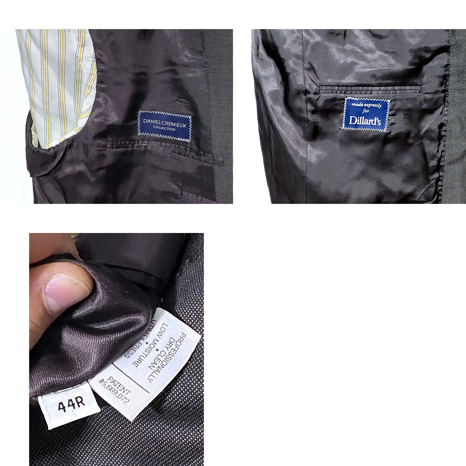 Loro Piana Daniel Cremieux Loro Piana Italy Blazer Single-Breasted 2-Button Mens Size 44R Brown Jacket Size 44R - 8 Thumbnail