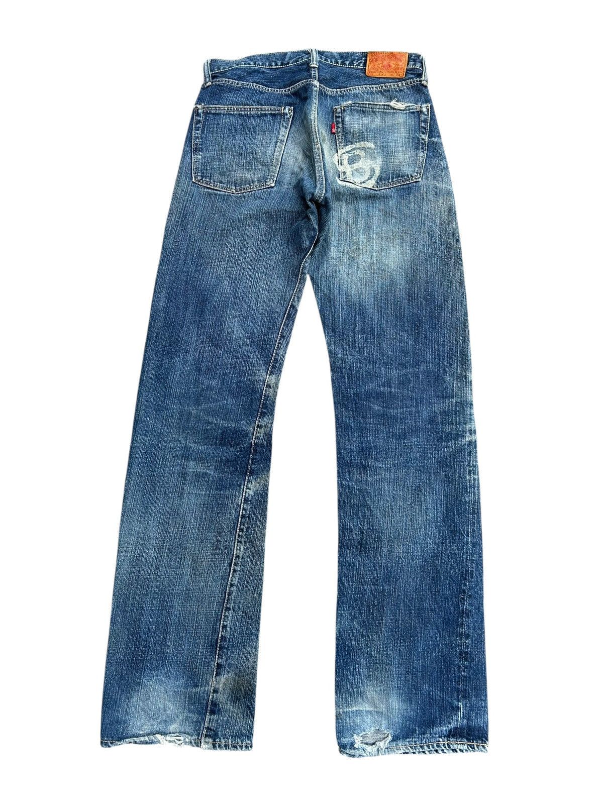 Kapital Vintage Japanese Brand Stormy Blue Selvedge Distressed Denim Size US 30 / EU 46 - 5 Thumbnail