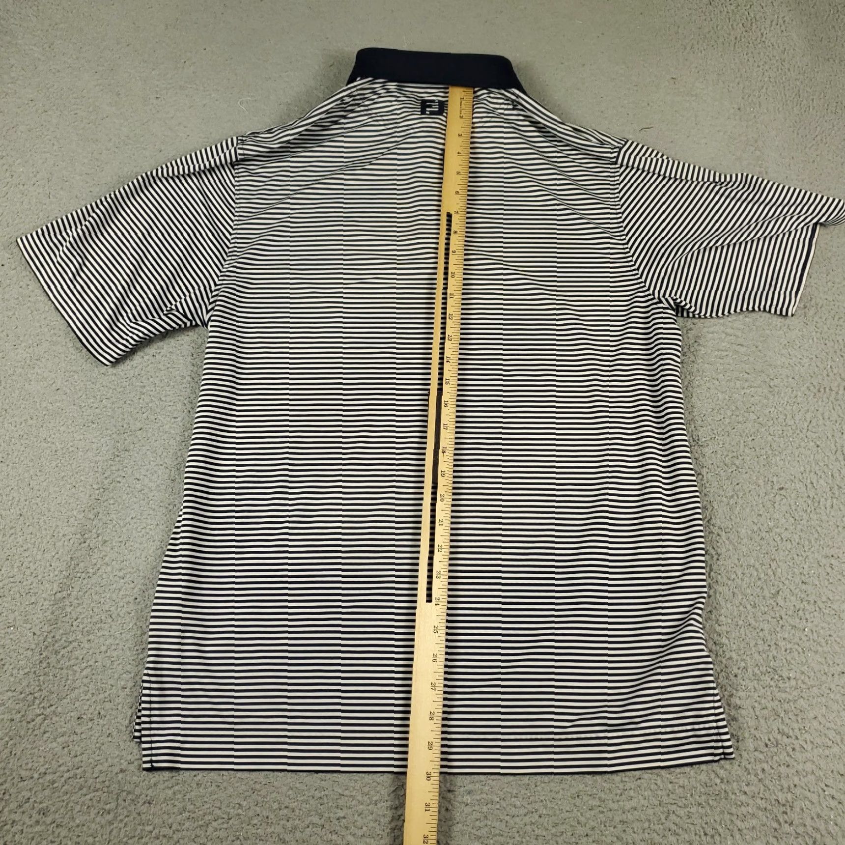 Footjoy FJ Polo Shirt Mens M Blue White Striped Short Sleeve Polo Shirt Men Blue White Striped Golf Casual Short Sleeve FJ Size US M / EU 48-50 / 2 - 3 Thumbnail