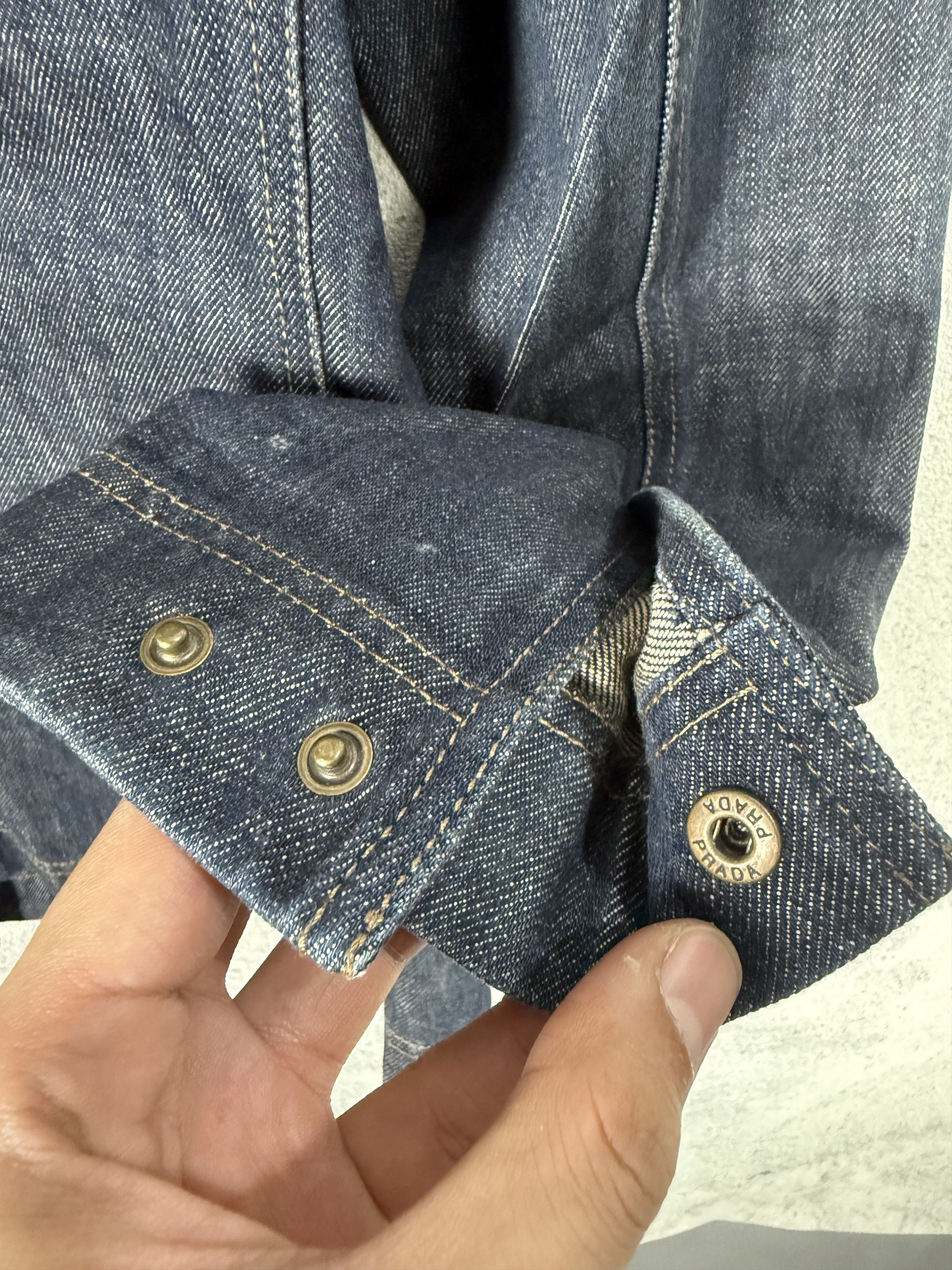 Prada Prada Denim Jacket Size L / US 10 / IT 46 - 8 Thumbnail