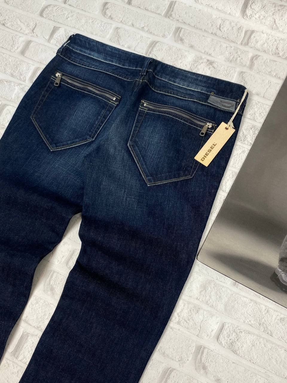 Diesel NEW Diesel Jeans Mens Washed Slim Tapered Zipper Pockets Y2K Size US 31 - 1 Thumbnail