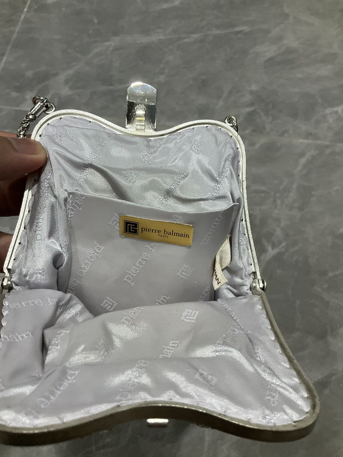 Balmain Pierre Balmain Big Logo Paris Vintage Crystal Mini Handbag Size ONE SIZE - 10 Thumbnail