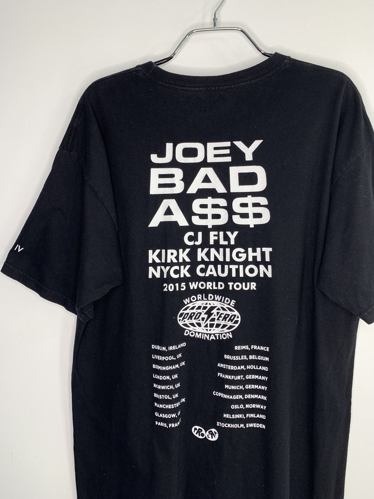 Band Tees Pro Era Joey Bad Ass 2015 World Tour T Shirt L Size Size US L / EU 52-54 / 3 - 6 Thumbnail