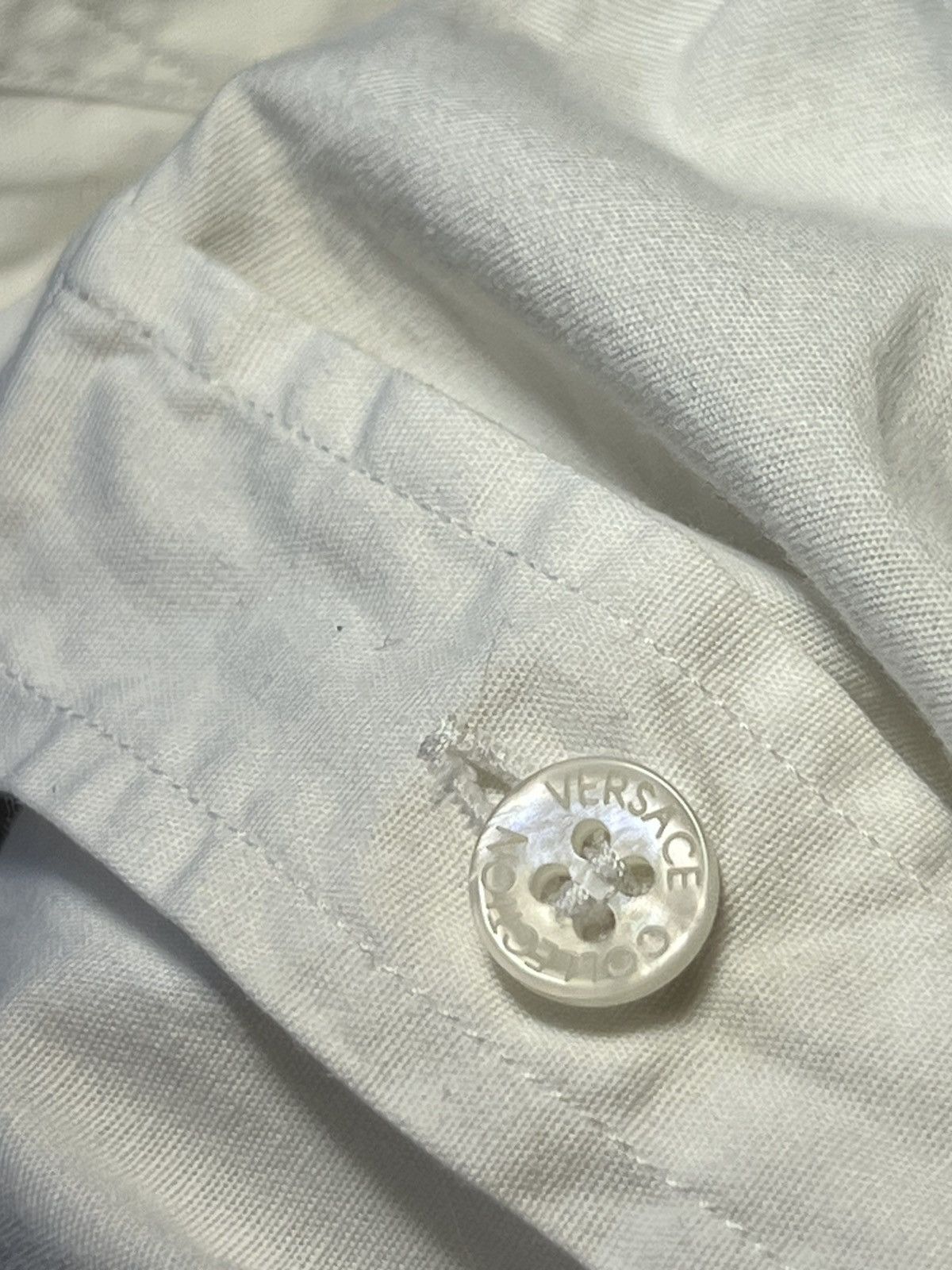 Versace × Versace Jeans Couture “Versace Collection White Button-Up Shirt Men’s L Authentic Size US L / EU 52-54 / 3 - 8 Thumbnail
