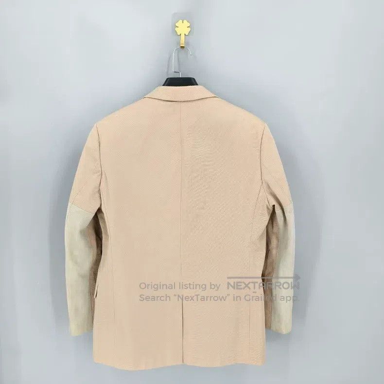 Other Fendi Light Beige Suede Patchwork Blazer Size 52L - 2 Thumbnail
