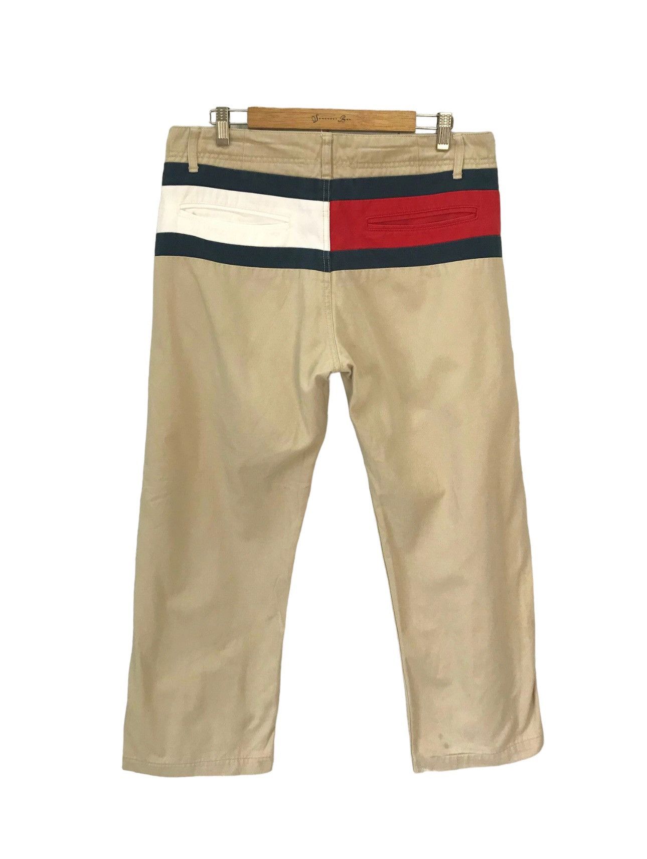 Tommy Hilfiger Vintage 90s TOMMY HILFIGER Big Logo Back Pocket Trousers Size US 34 / EU 50 - 1 Thumbnail