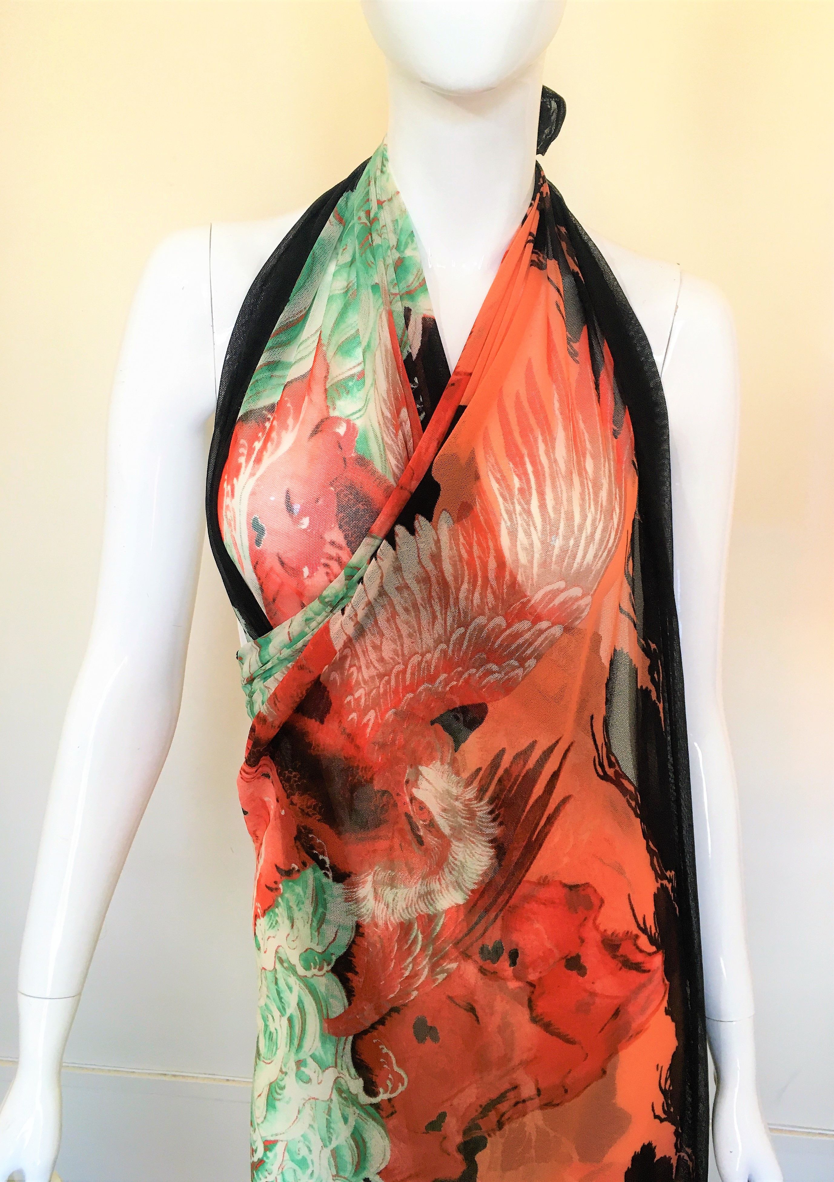 Jean Paul Gaultier Jean Paul Gaultier Backless FW 1995 Mesh Medium Maxi Dress Size M / US 6-8 / IT 42-44 - 6 Thumbnail