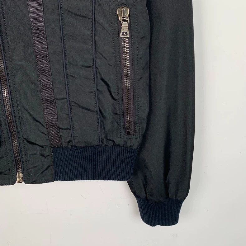 Prada PradaBlack stand-up collar zipper long-sleeved jacket Size US S / EU 44-46 / 1 - 4 Thumbnail