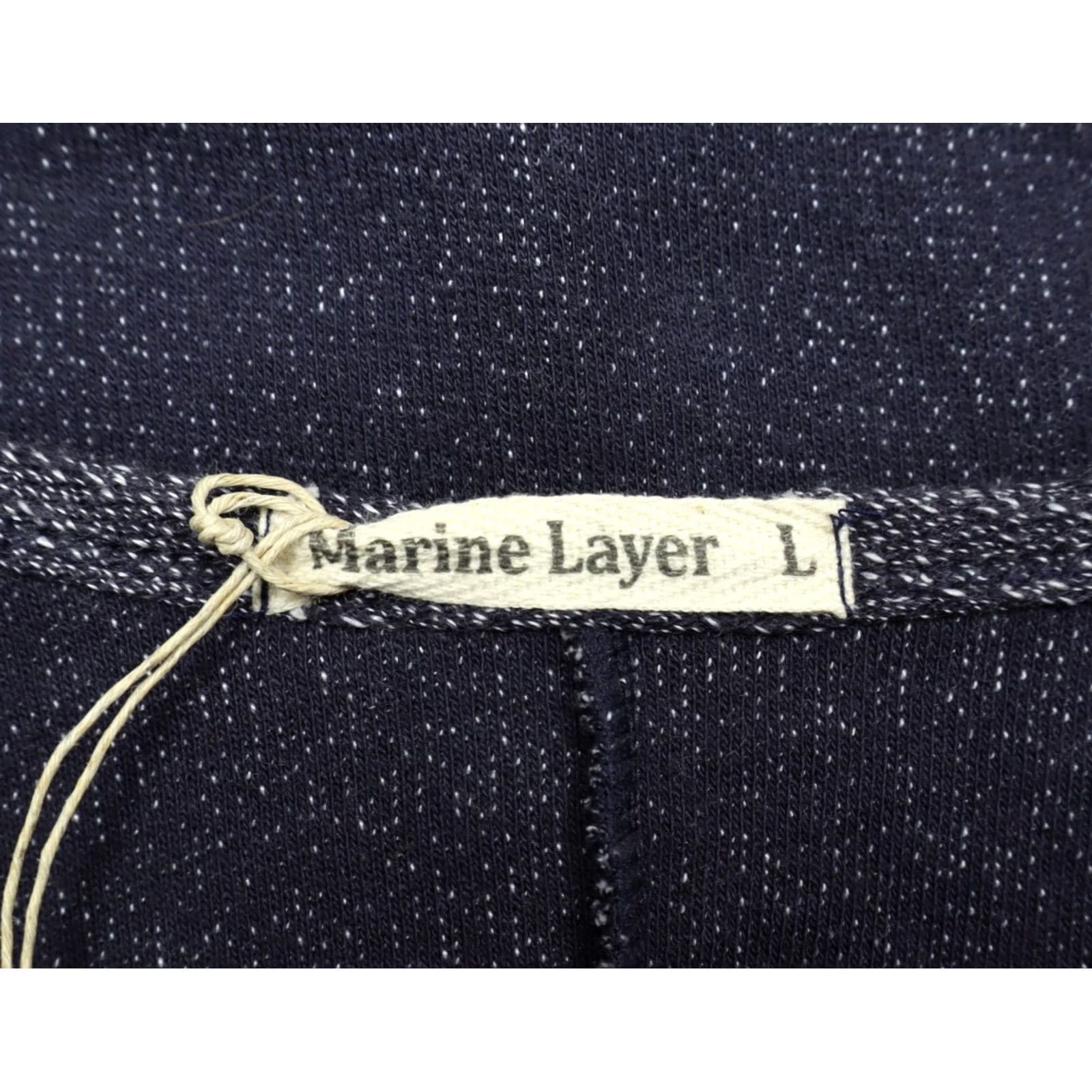 Marine Layer Marine Layer Dress 3/4 Sleeve Women's L Gray Cotton Blend Knit Pencil Sheath Casual Size L / US 10 / IT 46 - 4 Thumbnail