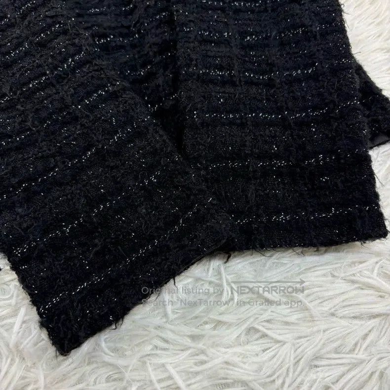 Comme des Garcons Comme Des Garcons Black Tweed Jacket Size S / US 4 / IT 40 - 4 Thumbnail