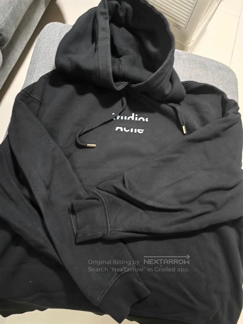 Acne Studios Acne Studios Washed Black Hoodie with Hood Size US S / EU 44-46 / 1 - 1 Thumbnail