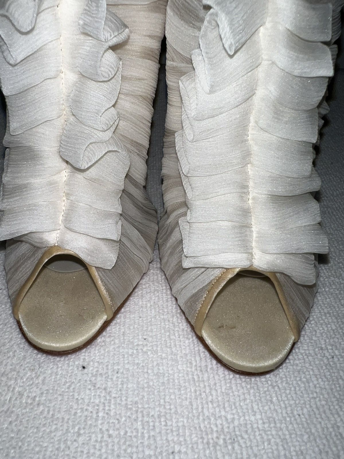 Christian Louboutin Christian Louboutin Silk Canonita 100 MM Booties 40 Size US 10 / IT 40 - 4 Thumbnail