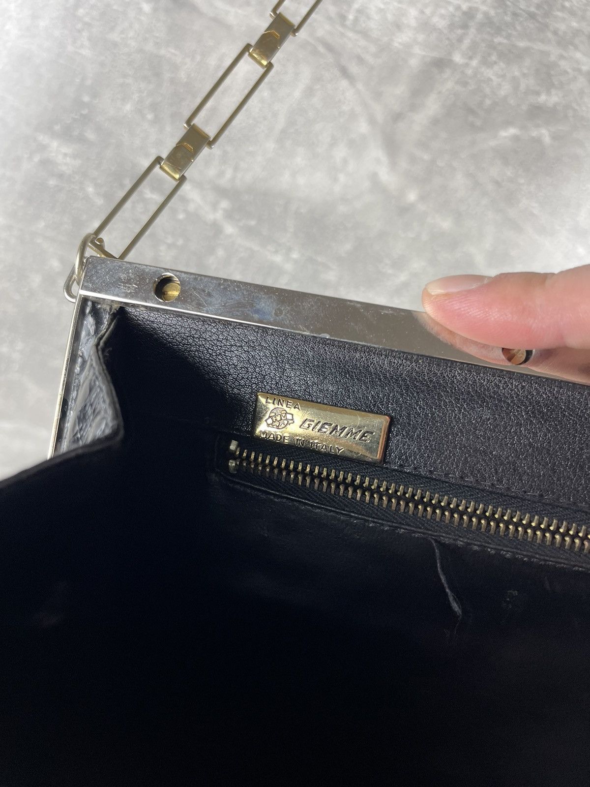Vintage Linea Giemme Vintage 1970 Snake skin Evening Clutch Bag Size ONE SIZE - 9 Thumbnail