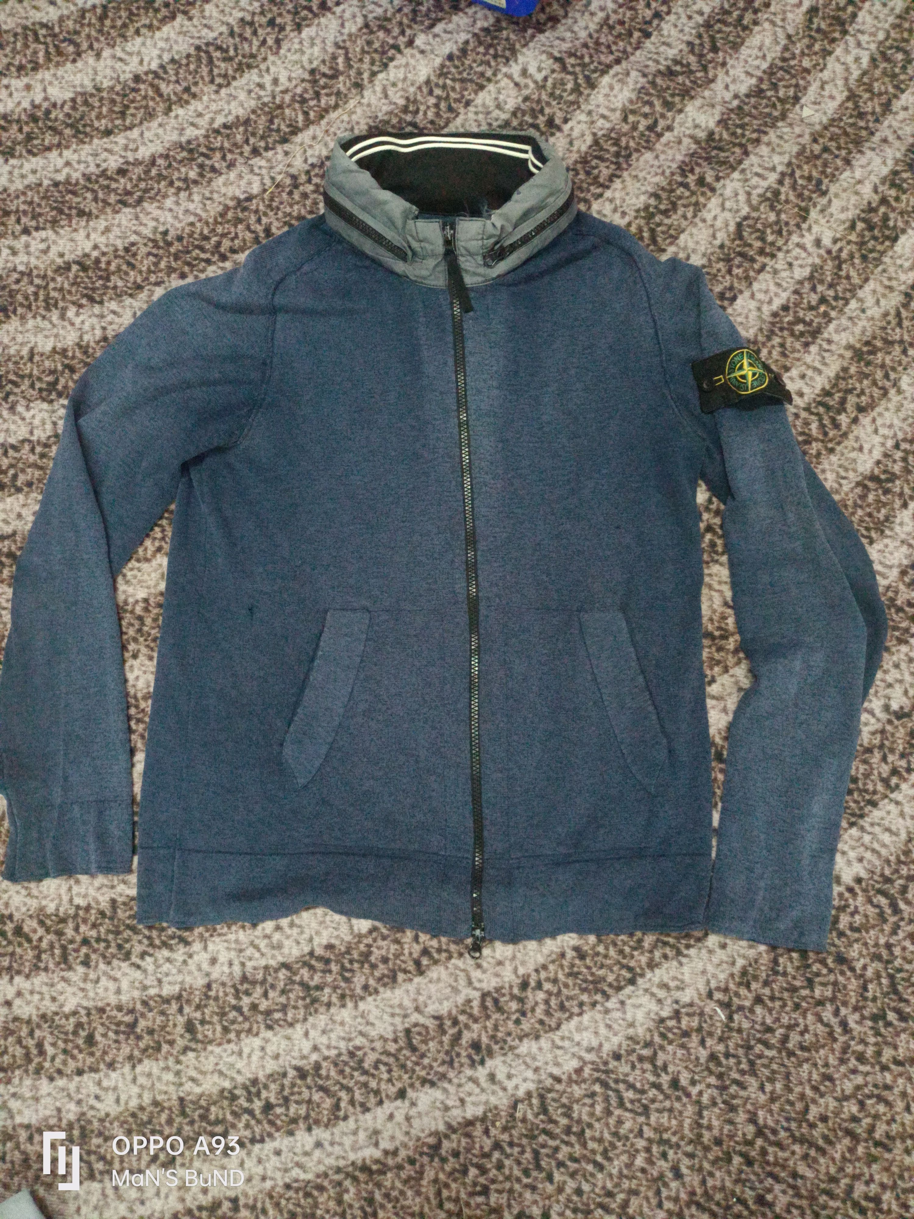 Stone Island Distressed STONE ISLAND 2013 Foldout Hood Full Zip Size US L / EU 52-54 / 3 - 1 Thumbnail