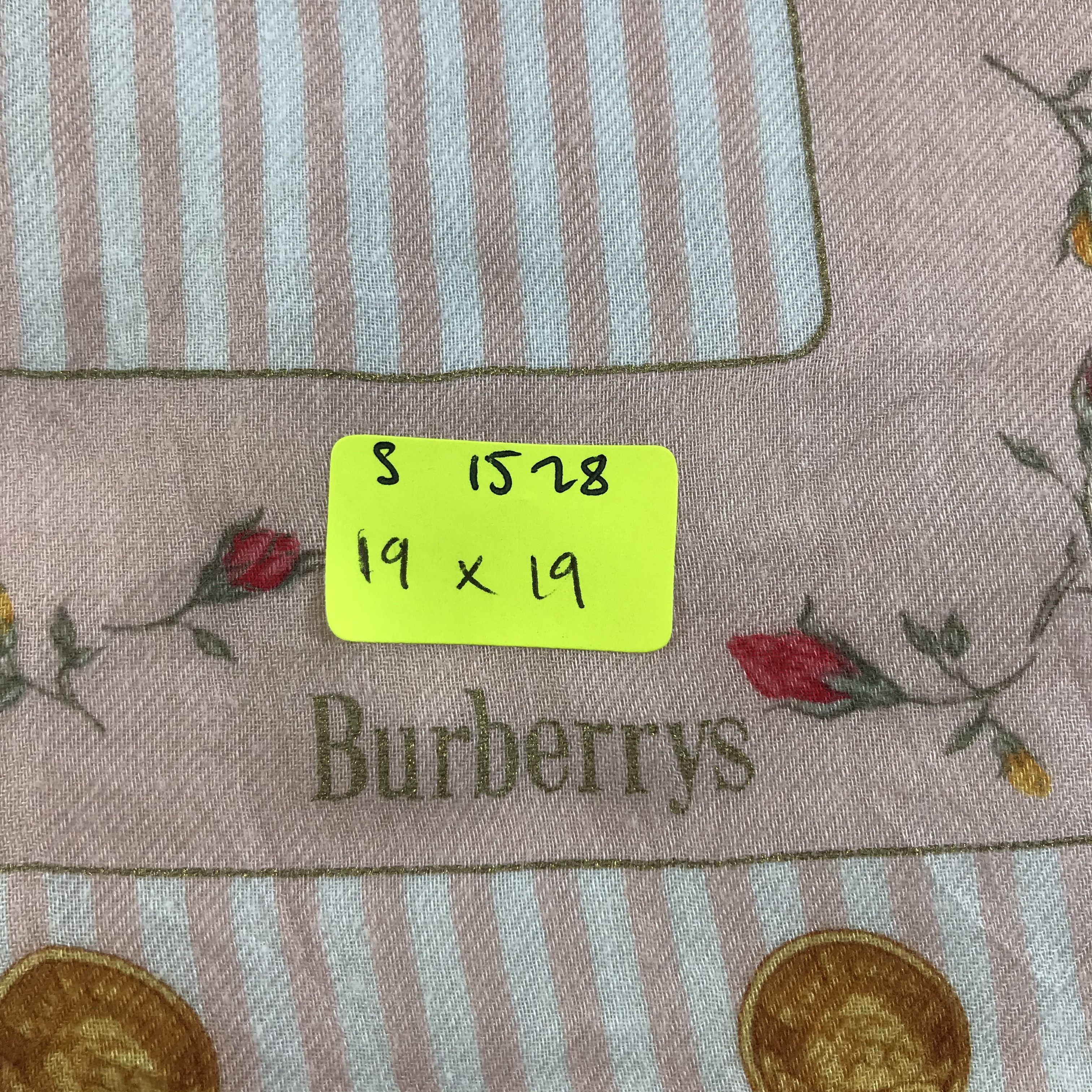Burberry × Vintage Burberry Bandana / Handkerchief / Neckerchief - S1528 Size ONE SIZE - 5 Thumbnail