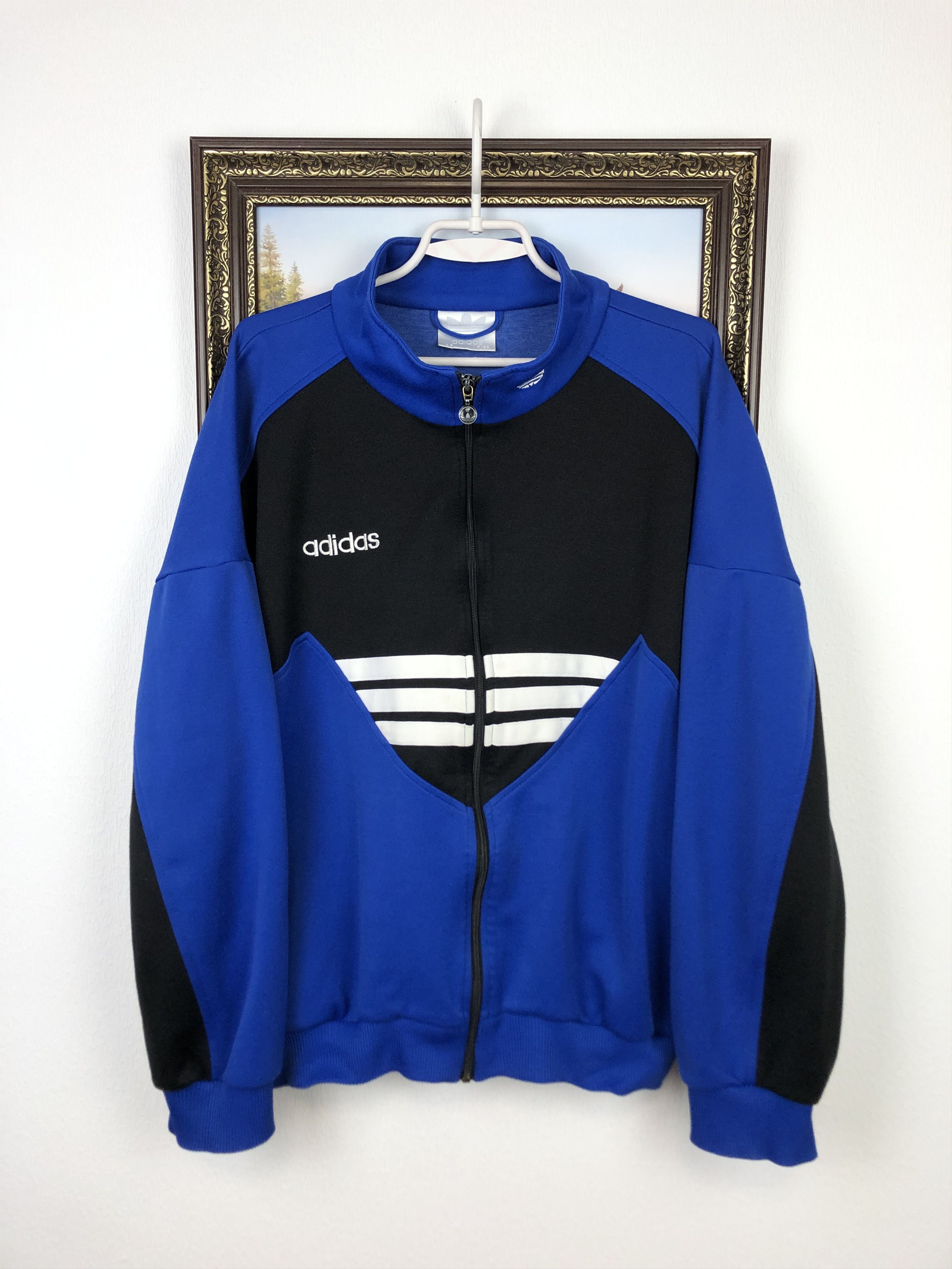 Adidas × Vintage Vintage Adidas Schalke 04 Football Template Jacket Track Size US L / EU 52-54 / 3 - 1 Thumbnail