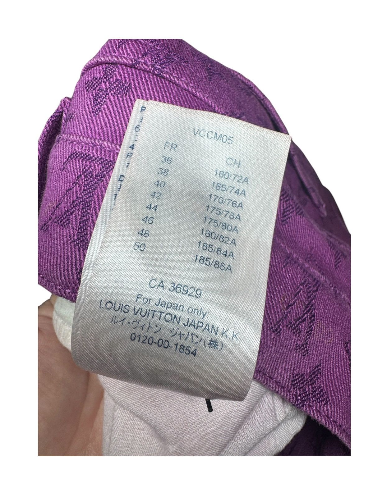 Louis Vuitton Louis Vuitton Purple Monogram Slim Jeans Virgil Abloh sz 30 Size US 30 / EU 46 - 10 Thumbnail