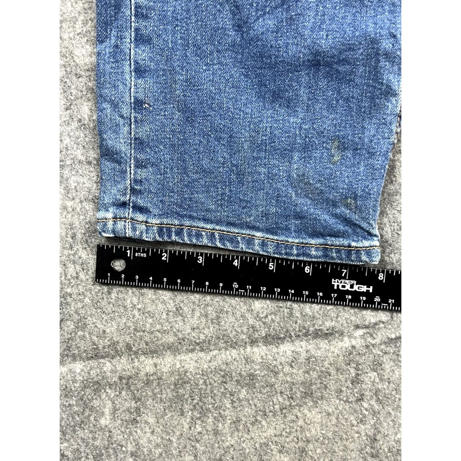 Levi's Levi's 504 Jeans Men Regular Fit Straight Size 33x32 Blue Denim Mid Rise 5-Pocket Zipper Logo Stretch Size US 33 - 7 Thumbnail